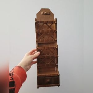 Vintage Wooden Letter Organizer